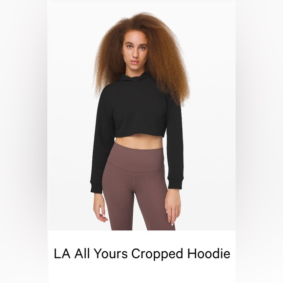Lululemon crop hoodie - Black - Picture 1 of 2